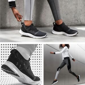 Under Armour Women's Drift 2 Black and White Running Shoes Size 7 1/2